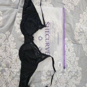 Shecurve Classic Black Lace Bra